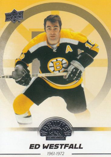 řadová karta ED WESTFALL 23-24 UD Boston Bruins Centennial číslo 14